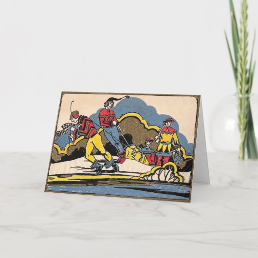 In het logboek uitrijden feestdagen kaart (Voorkant)