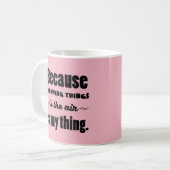 In het luchtheet Discus Javelin Hammer Gift Koffiemok (Voorkant links)