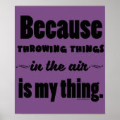 In het luchtheet Discus Javelin Hammer Gift Poster (Voorkant)