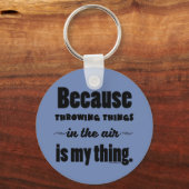 In het luchtheet Discus Javelin Hammer Gift Sleutelhanger (Voorkant)