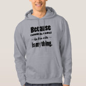 In het luchtschot zet Discus Javelin Hammer Hoodie (Voorkant)