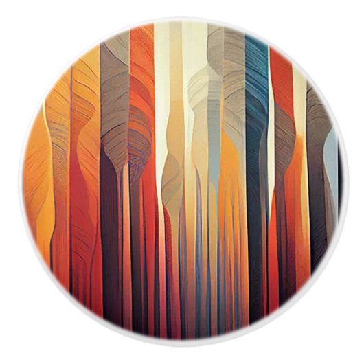 "In het maanlicht" keramische deurknop Knop (Voorkant)