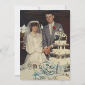 In het maken van 40e bruiloft Jubileum foto Kaart (Achterkant)