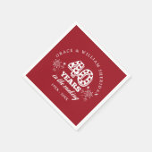 In het maken van 40e bruiloft Jubileum Servet (Hoek)