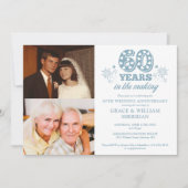 In het maken van 60e bruiloft Jubileum 2 foto Kaart (Voorkant)