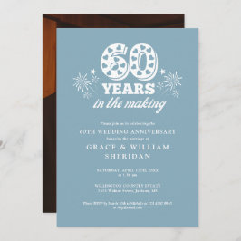 In het maken van 60e bruiloft Jubileum foto Kaart