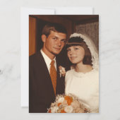 In het maken van 60e bruiloft Jubileum foto Kaart (Achterkant)