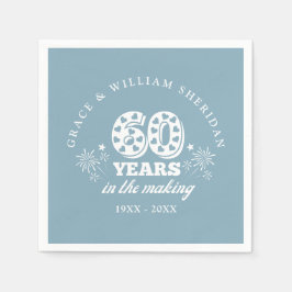 In het maken van 60e bruiloft Jubileum Servet