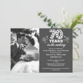 In het maken van 70e bruiloft Jubileum foto Kaart (Staand voorkant)