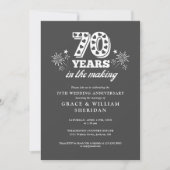 In het maken van 70e bruiloft Jubileum Kaart (Voorkant)