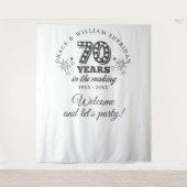 In het maken van 70e Jubileum foto achtergrond Wandkleed (Voorkant)