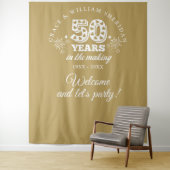 In het maken van Gold 50e Jubileum Photo Prop Wandkleed (In situ)