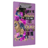 In het midden koningin zwart melanine vrouw bruine klembord (Rechts)