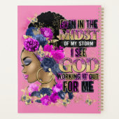 In het midden koningin zwart melanine vrouw bruine planner (Achterkant)