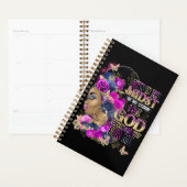 In het midden koningin zwart melanine vrouw bruine planner (Display)