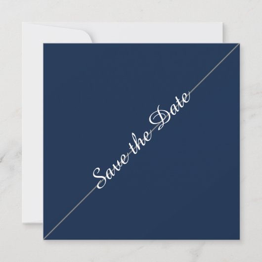 In het minimalistisch Vogue sparen de datum Save The Date (Voorkant)