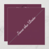 In het minimalistisch Vogue sparen de datum Save The Date (Voorkant / Achterkant)