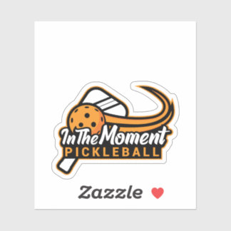In het moment Pickleball Die Cut Sticker