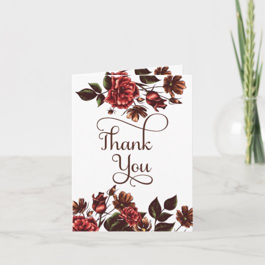 In het najaar en in de Herfst Floral bedankt (Voorkant)