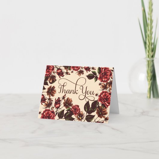 In het najaar en in de Herfst Floral bedankt (Voorkant)