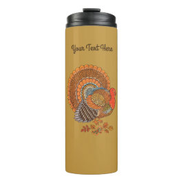 In het najaar gekleurde oliekleppen uit Turkije Thermosbeker