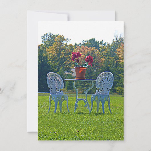 In het najaar laat men het liefdesrepetitief van d kaart (Achterkant)