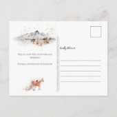 In het najaar wordt de datum opgeslagen in Floral Aankondigingskaart (Achterkant)