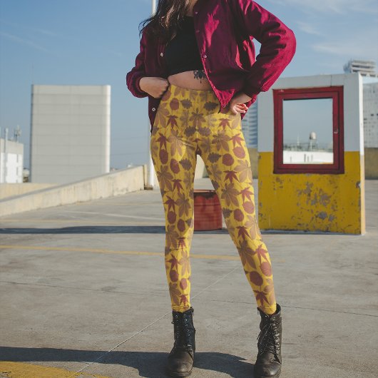 In het najaar wordt de  stijl van het heldere patr leggings