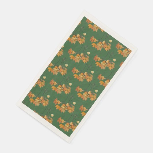 In het najaar wordt papier droog gelegd servet (Hoek)