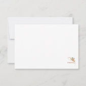 In het najaar Wreath Hartelijk dank Bedankkaart (Achterkant)