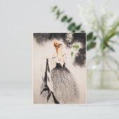 In het nest, 1922 door Louis Icart Briefkaart (Staand voorkant)