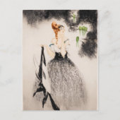 In het nest, 1922 door Louis Icart Briefkaart (Voorkant)