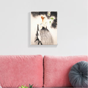 In het nest, 1922 door Louis Icart Canvas Afdruk