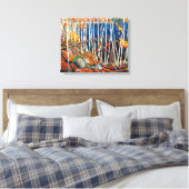 In het Noordland, mooie kunst van Tom Thomson, Canvas Afdruk (Insitu (Slaapkamer))