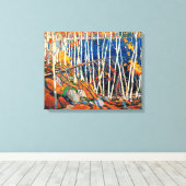 In het Noordland, mooie kunst van Tom Thomson, Canvas Afdruk (Insitu (Houten vloer))