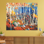 In het Noordland, mooie kunst van Tom Thomson, Canvas Afdruk (Insitu (Woonkamer))