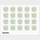 In het Oerwoud Baby shower Stickers - jongen (Vel)