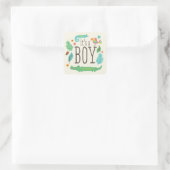 In het Oerwoud Baby shower Stickers - jongen (Tas)