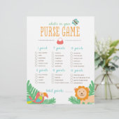 In het Oerwoud Wat zit er in je tas? Game (Staand voorkant)