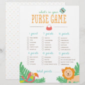 In het Oerwoud Wat zit er in je tas? Game (Voorkant / Achterkant)