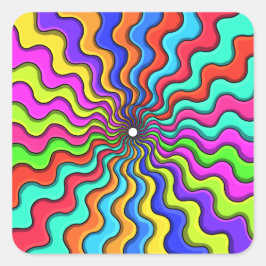 In het offerfeest vierkante sticker