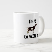 In het om het te winnen - LaMancha Dairy Goat Grote Koffiekop (Voorkant rechts)