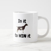 In het om het te winnen - LaMancha Dairy Goat Grote Koffiekop (Rechts)