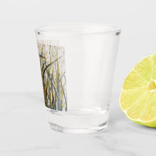 In het onkruid shot glas (Rechts)