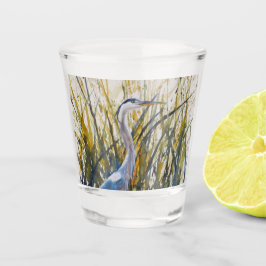 In het onkruid shot glas