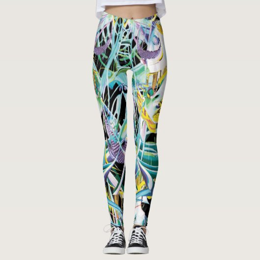 in het oog springend leggings (Voorkant)