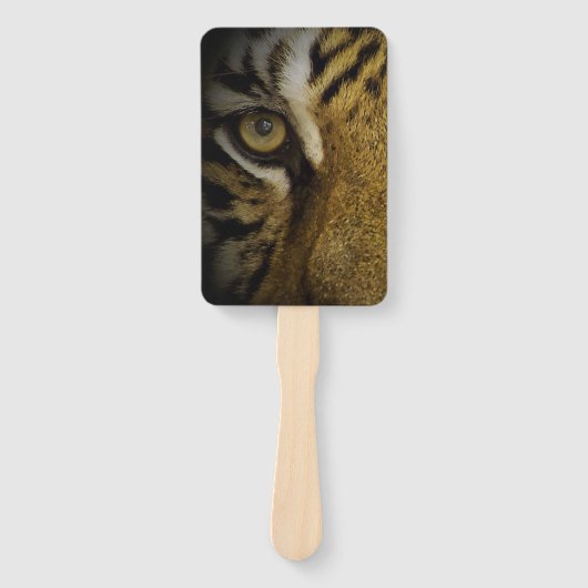 In het oog van een tijger handwaaier (Voorkant)