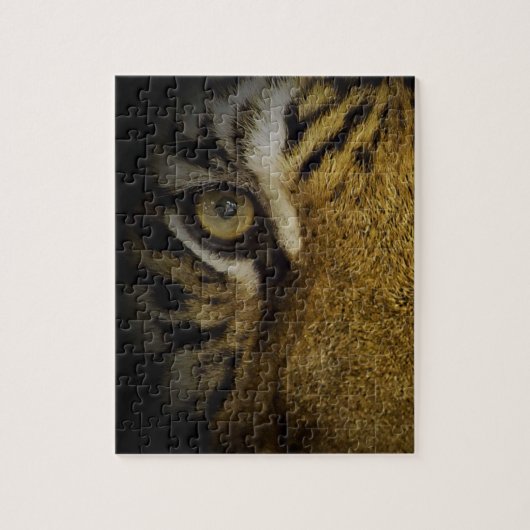 In het oog van een tijger legpuzzel (Verticaal)