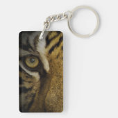 In het oog van een tijger sleutelhanger (achterkant)