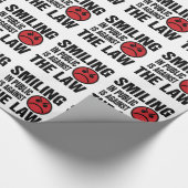 In het openbaar glimlachen is tegen de wet cadeaupapier (Hoek)